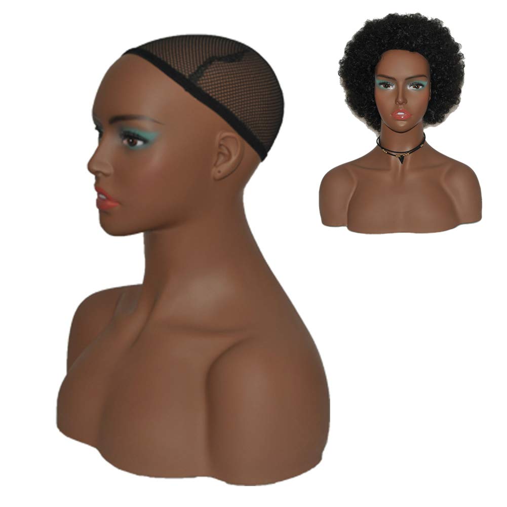 Rachael PVC Shoulder Mannequin Head - Perfect for Displaying Scarves, Shawls, Hats, Wigs & Accessories | Window Display Prop for Retail Stores & Boutiques