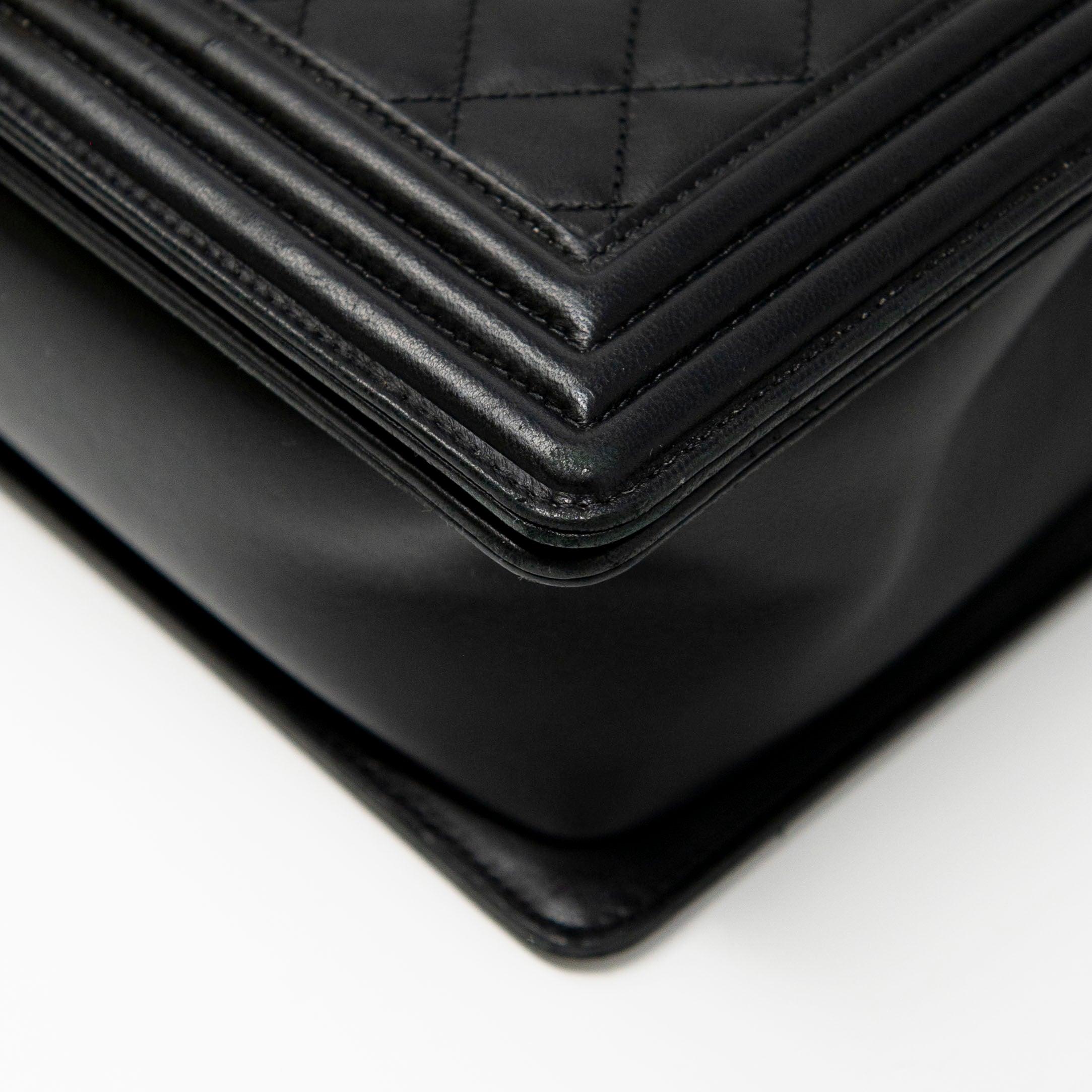 Chanel Black Large Boy Bag - Luxury Designer Handbag for Women | Perfect for Evening Parties, Work & Special Occasions