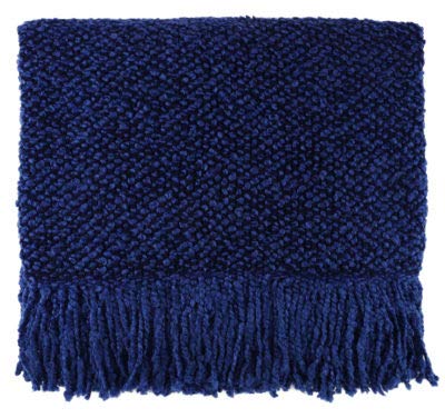 Premium Campbell Throw Blanket - Soft Indigo Blue Fleece Blanket (311-146) for Cozy Sofa, Bed & Home Decor - Perfect for Living Room, Bedroom & Gift Giving