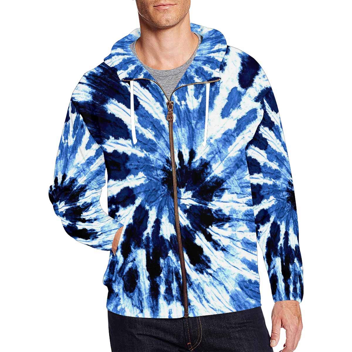 **InterestPrint Men's Athletic Full Zip Hoodie Sweatshirt - Comfortable & Stylish Pullover for Gym, Running & Casual Wear (XS-3XL)**
