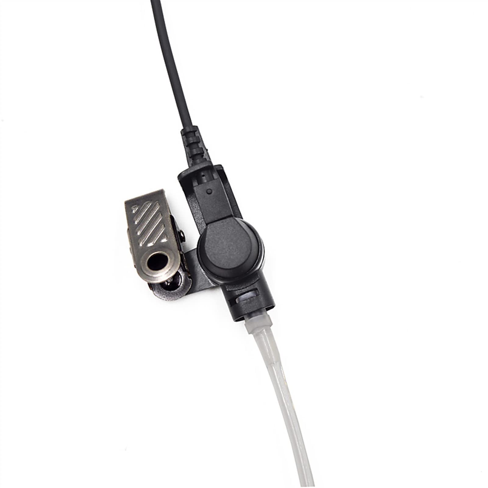 BMINO 5-Pack 2-Pin Earphone Headset with PTT for Long-Range Walkie-Talkie & Two-Way Radio - Ideal for Security, Construction, and Outdoor Adventures