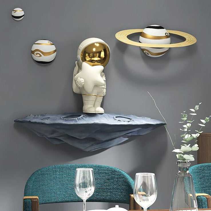 Astronaut Wall Art Decor | Space Themed Room Decor for Kids & Adults | Perfect for Bedroom, Nursery & Office Wall Decoration
