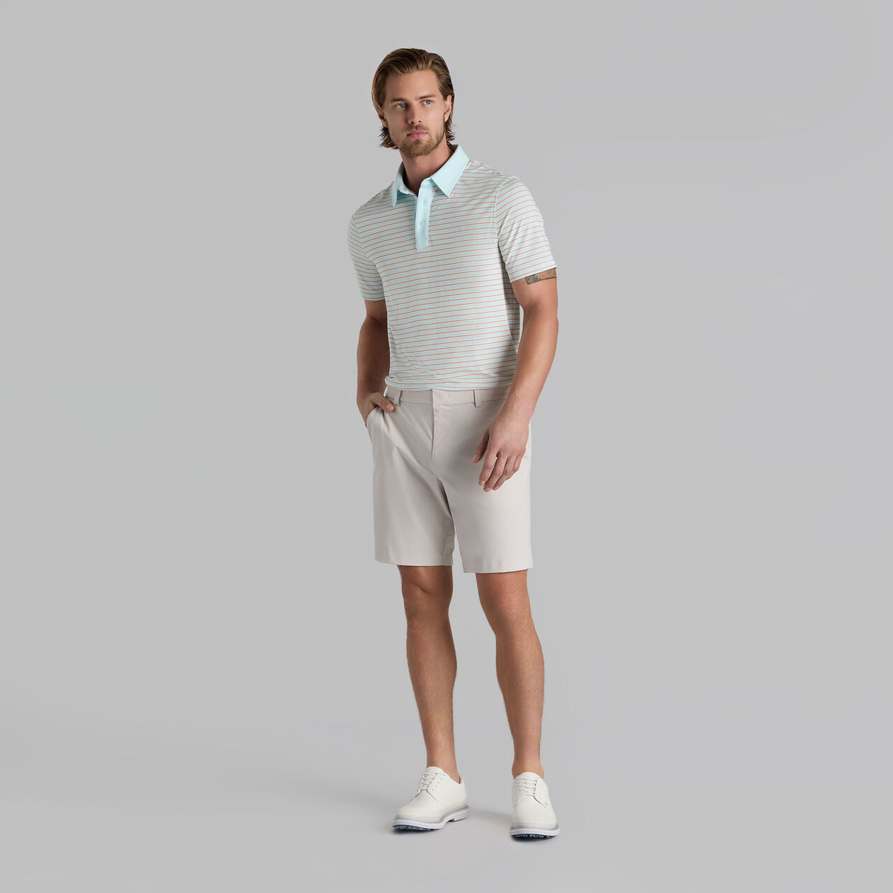 G/FORE Men's Everyday Solid Performance Shorts - Lightweight, Quick-Dry & Comfortable for Golf, Running & Casual Wear