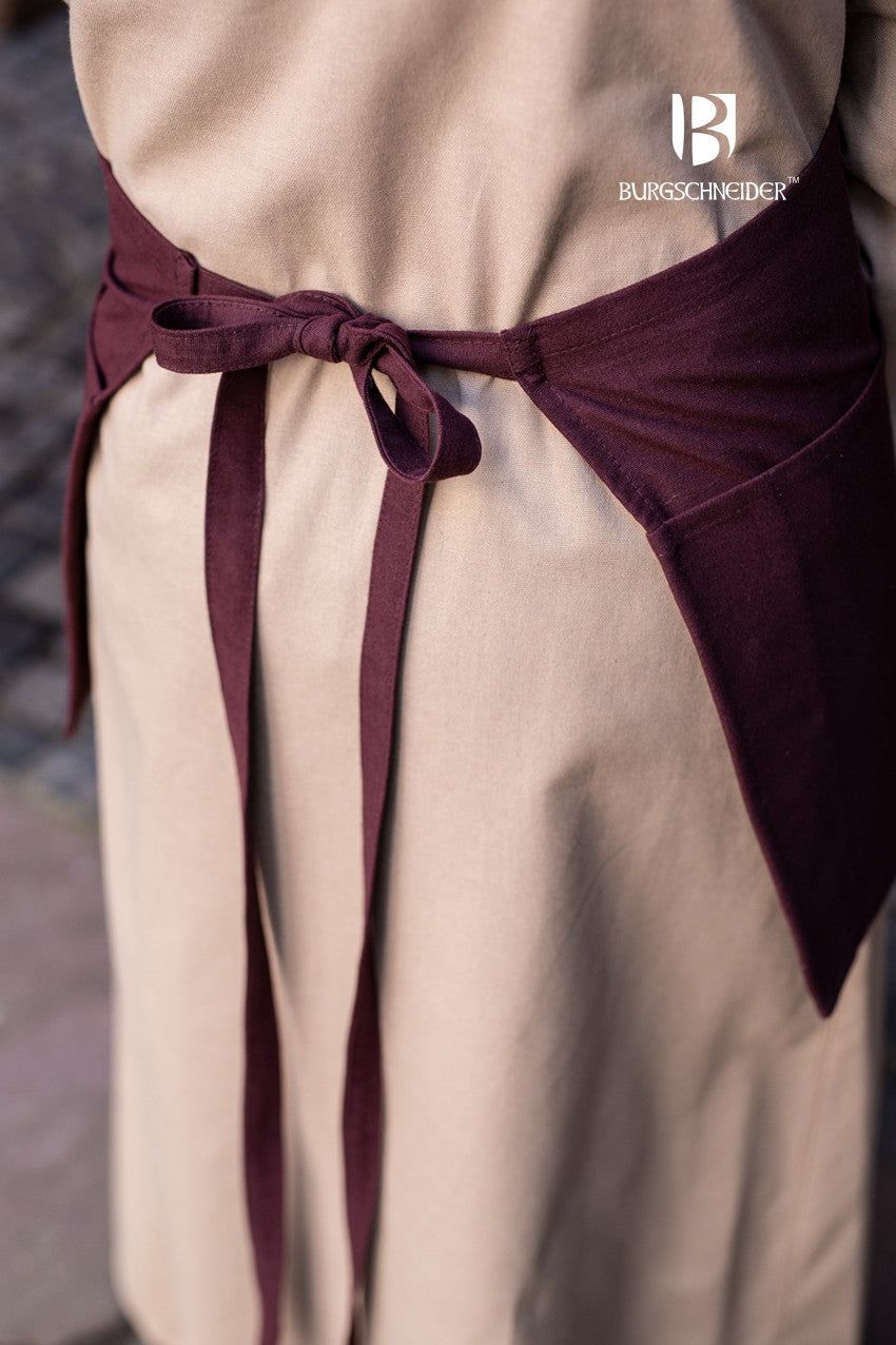 Nele Brown Apron - Premium Cotton Kitchen Apron for Cooking, Baking & Grilling - Adjustable Neck Strap & Pockets - Perfect for Chefs, Home Cooks & BBQ Enthusiasts