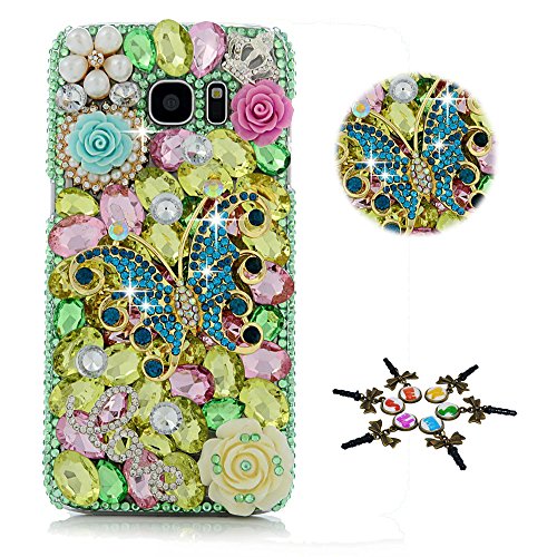 Rose Flowers Butterfly Crown LOVE / Green