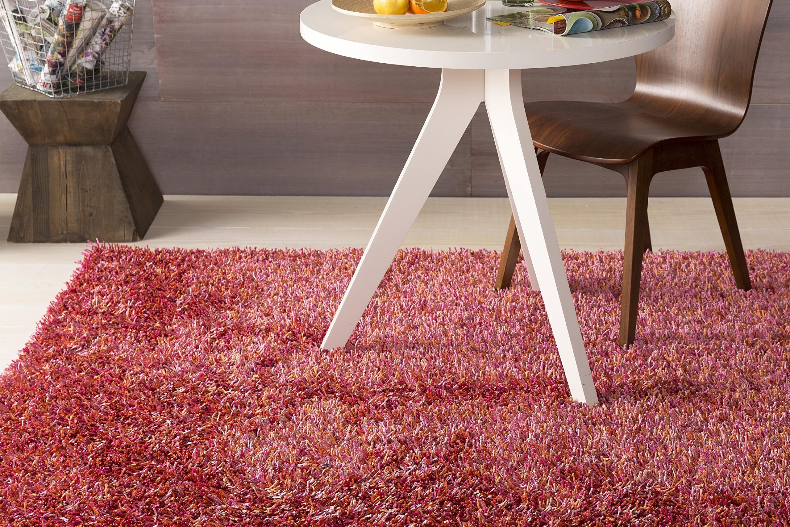 Mark&Day Pinehurst Modern Shag Area Rug 2x3 Feet - Soft Plush Red, Pink & Orange Carpet for Living Room, Bedroom, Kitchen - Non-Slip Floor Mat for Home Decor & Cozy Spaces (2' x 3')