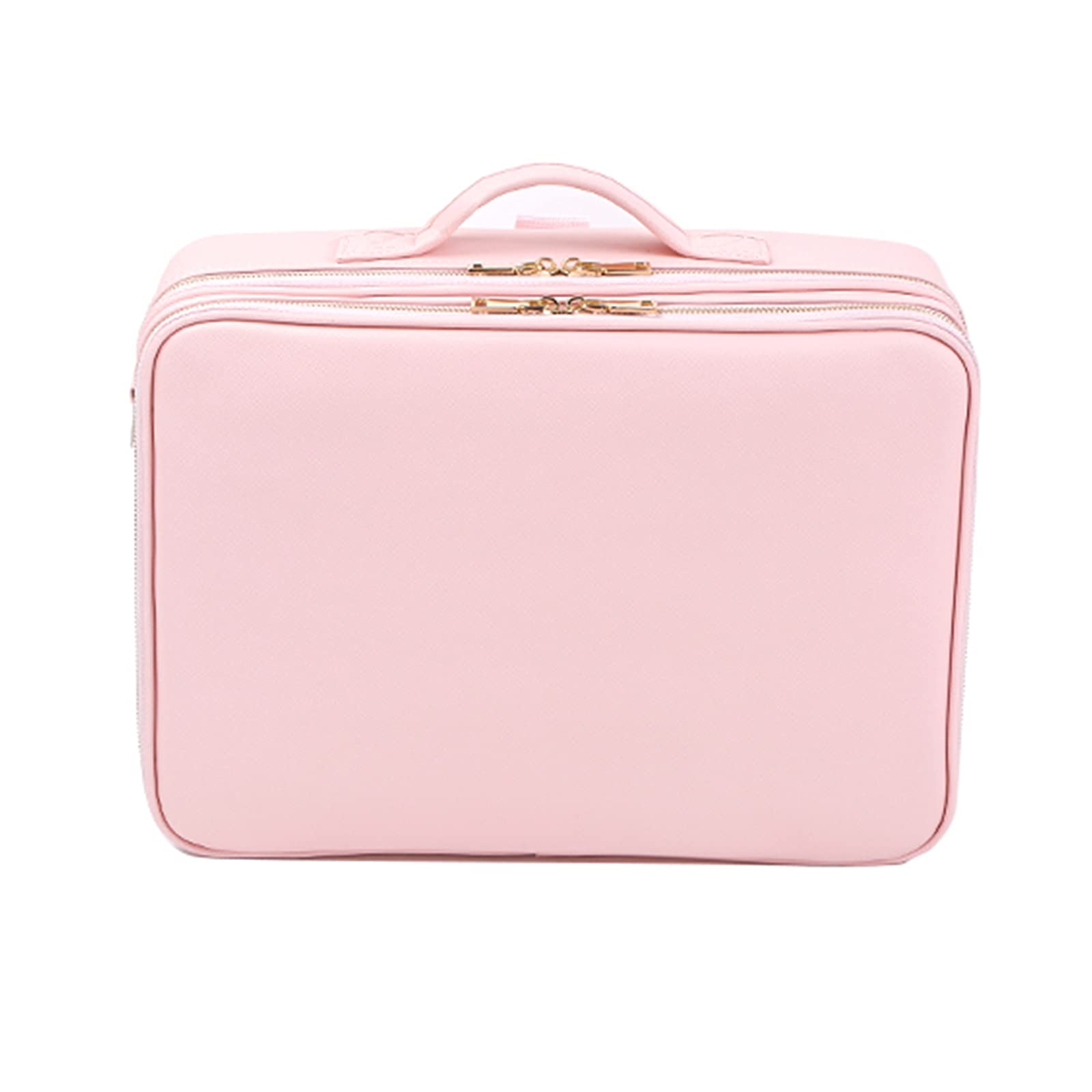 Waterproof Travel Makeup Bag - Pink Cosmetic Organizer for Women & Travel