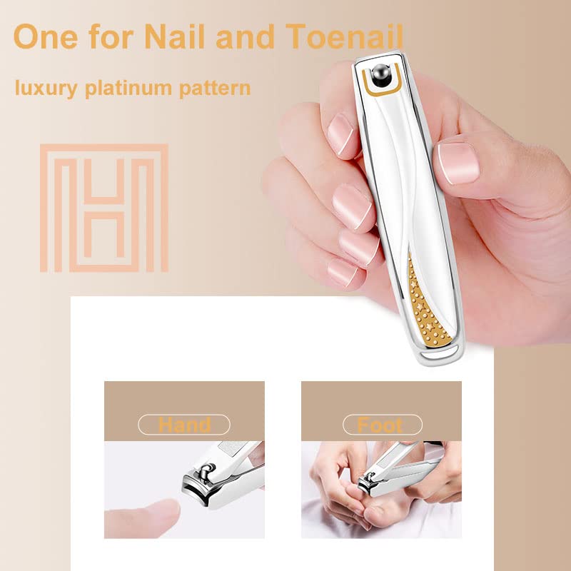 Luxury Zinc Alloy Nail Clippers for Thick Nails - Men & Women - Home & Travel Use