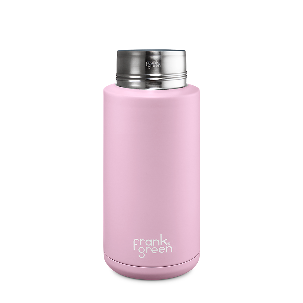 Eco-Friendly Ceramic Reusable Water Bottle - 34oz (1000ml) Leak-Proof & Insulated - Perfect for Gym, Hiking, Office & Travel