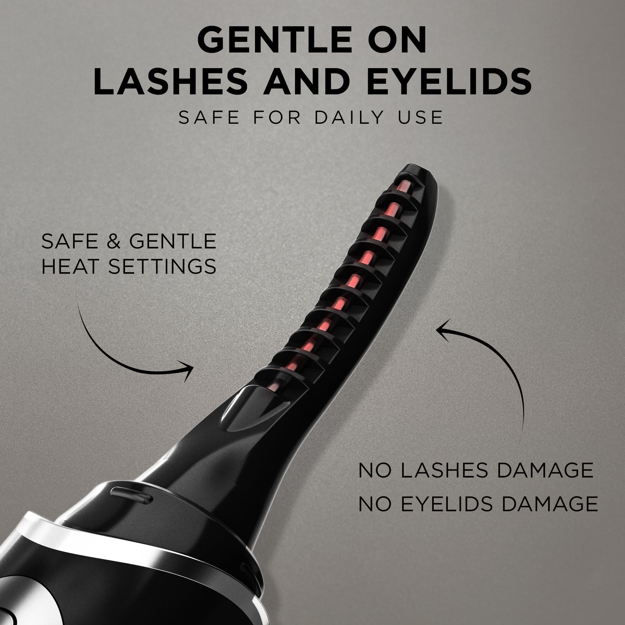 Best Heated Eyelash Curler for Women - 10 Second Fast Heating Electric Lash Curler with Long Lasting Curls - Gentle & Safe Eye Care Tool - Perfect for Daily Makeup, Travel, and Gorgeous Lash Looks