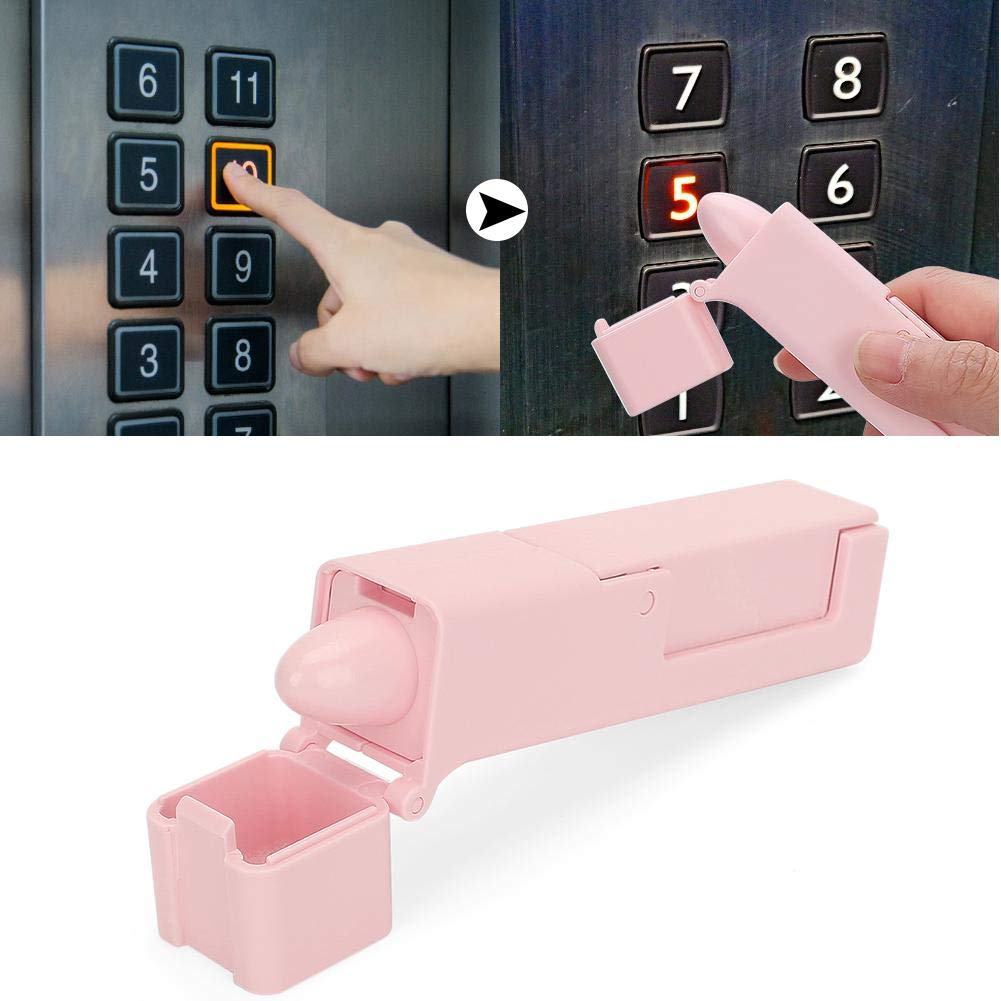 No-Touch Door Opener - Contactless Safety Tool for Elevator Buttons & Public Doors | EDC Keychain Hook for Hands-Free Access | Perfect for Offices, Hospitals & Schools