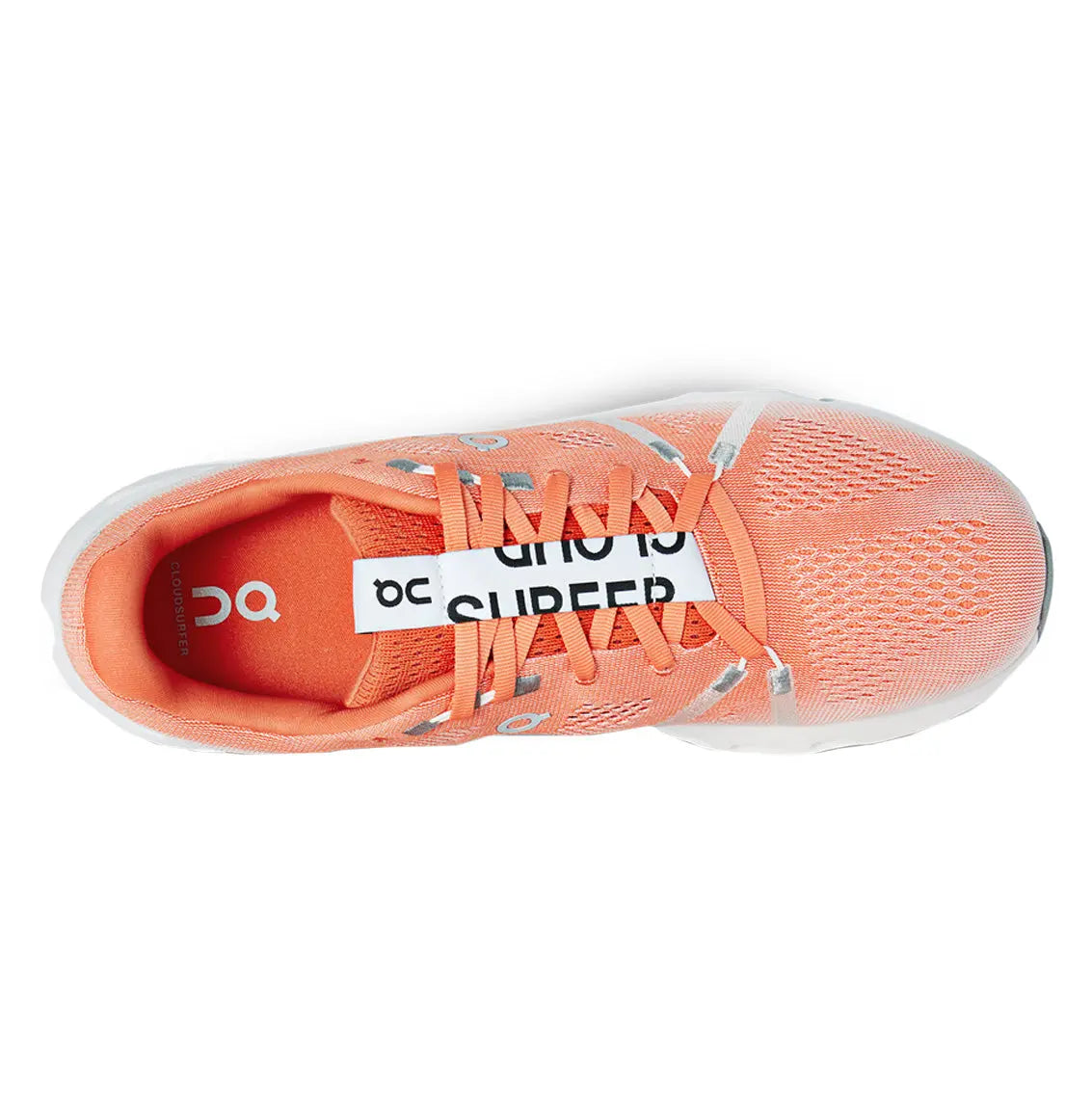 Men's On Running Cloudsurfer 7 Running Shoes - Flame/White Color | Lightweight Cushioned Sneakers for Jogging, Gym Workouts & Daily Wear