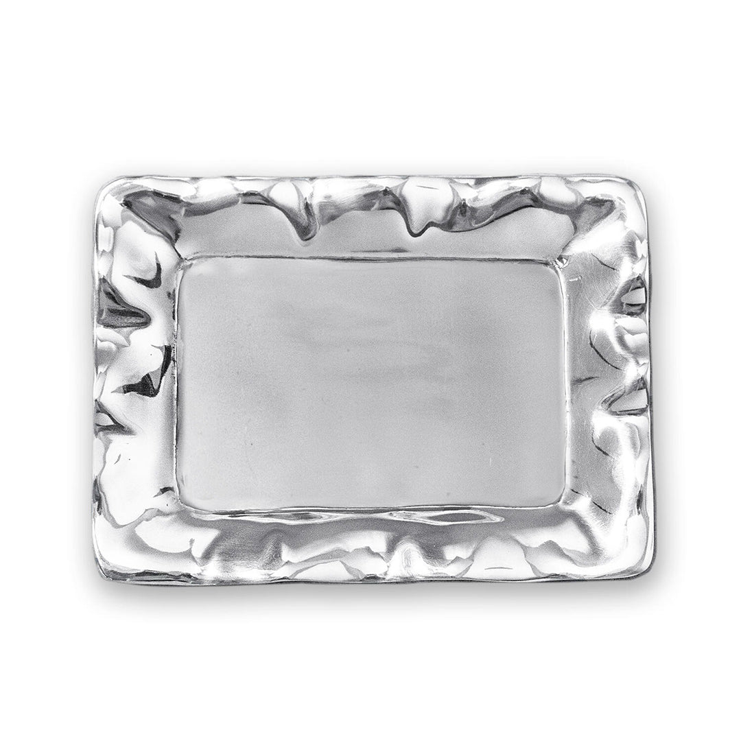 Beatriz Ball GIFTABLES Vento Rectangular Tray - Elegant Silver Plated Serving Tray for Entertaining, Dining & Home Decor | Perfect for Weddings, Parties & Gift Giving