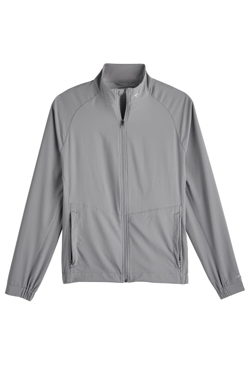 Coolibar UPF 50+ Men's Sun Protective Outpace Sport Jacket - Lightweight Breathable UV Protection for Hiking, Running & Outdoor Activities