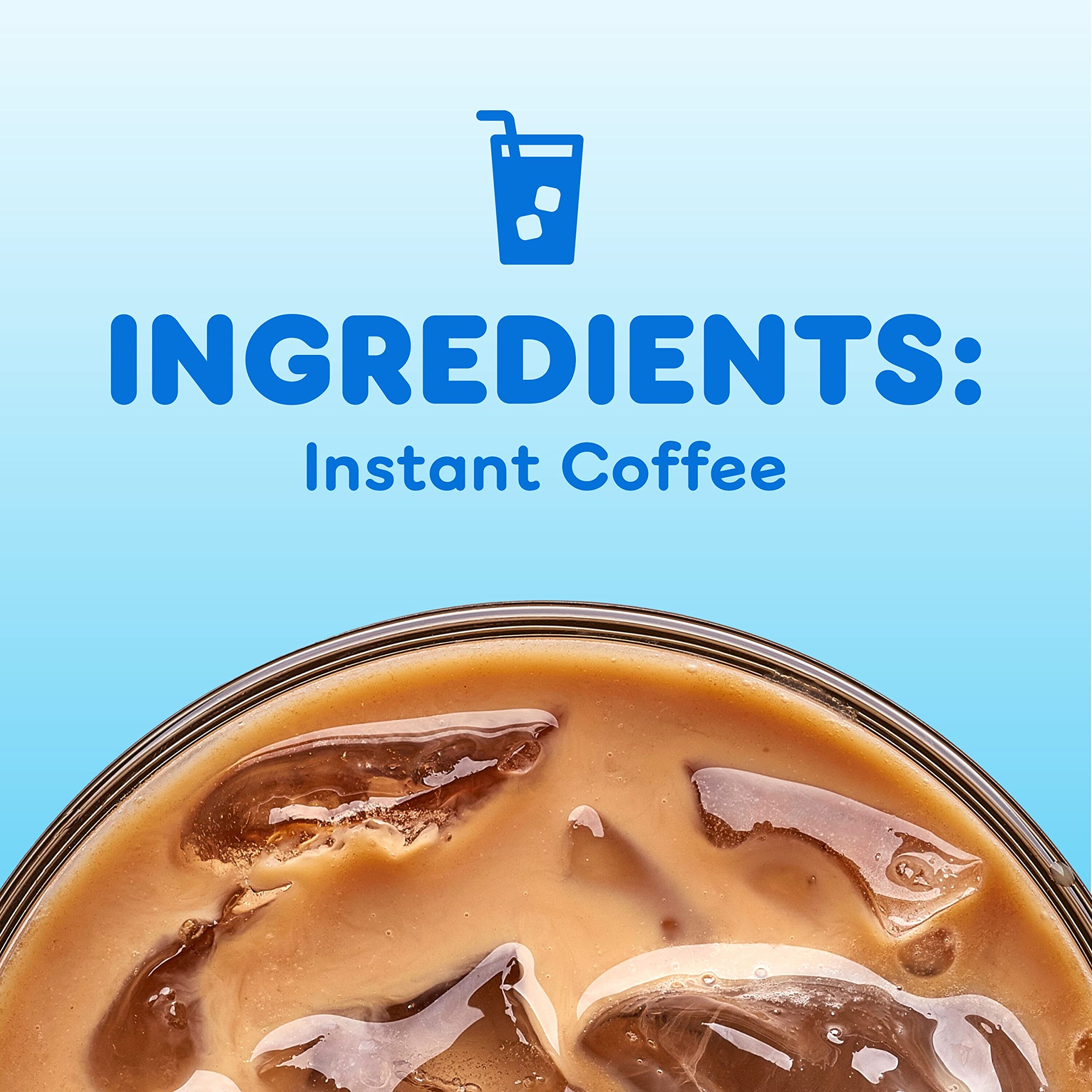 Dunkin’ Cold Iced Coffee Powdered Instant Coffee Packs - 6 Count - Perfect for Home, Office & On-The-Go Refreshment
