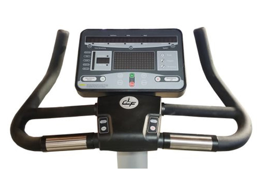 California Fitness UB30 Upright Exercise Bike - Stationary Bike for Home Workout with LCD Monitor & Adjustable Resistance - Perfect for Cardio Training, Weight Loss & Indoor Cycling - Summer Sale