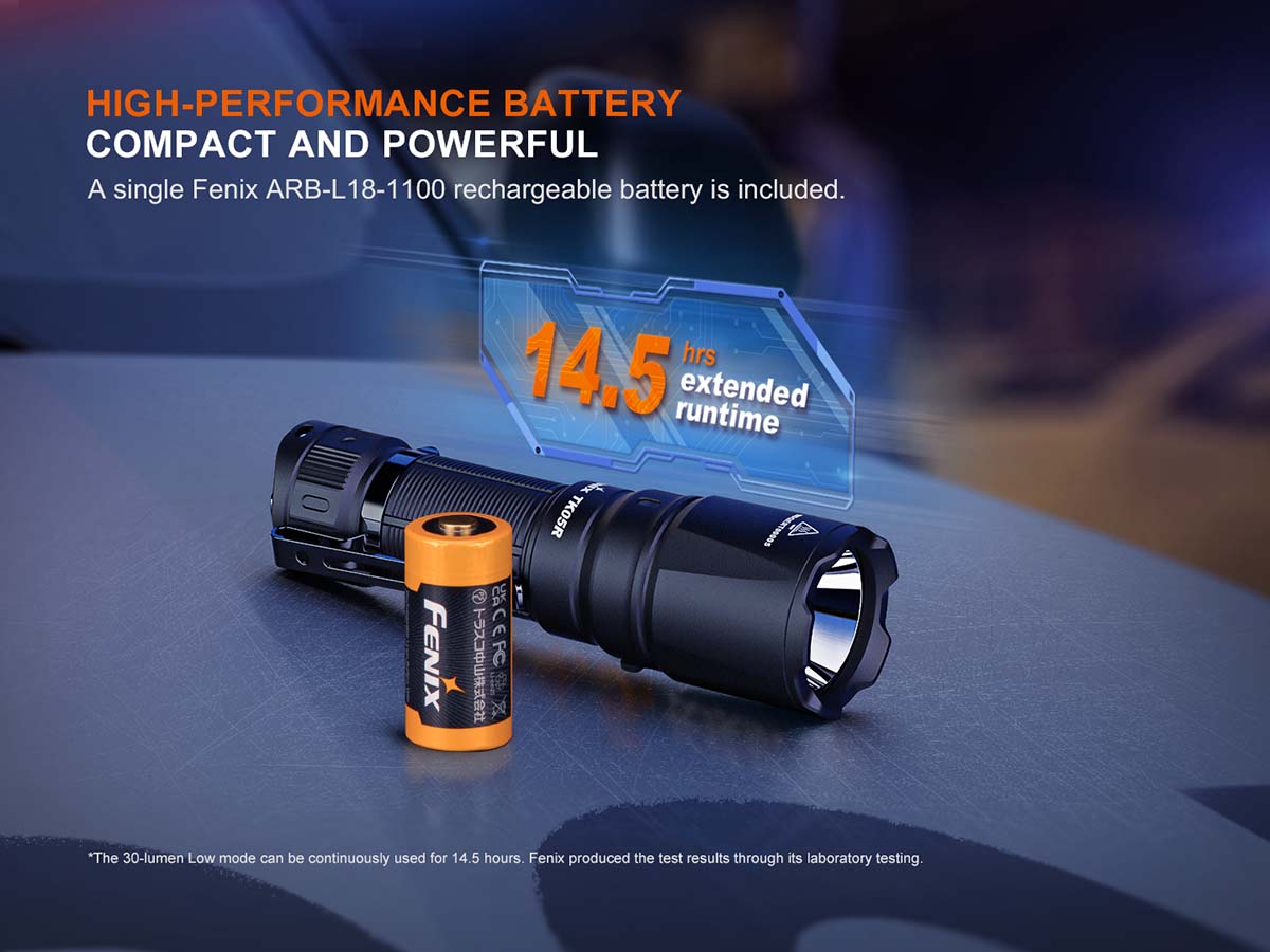 Fenix TK05R Rechargeable LED Flashlight - High Lumens, Durable & Waterproof for Camping, Hiking, Emergency Use