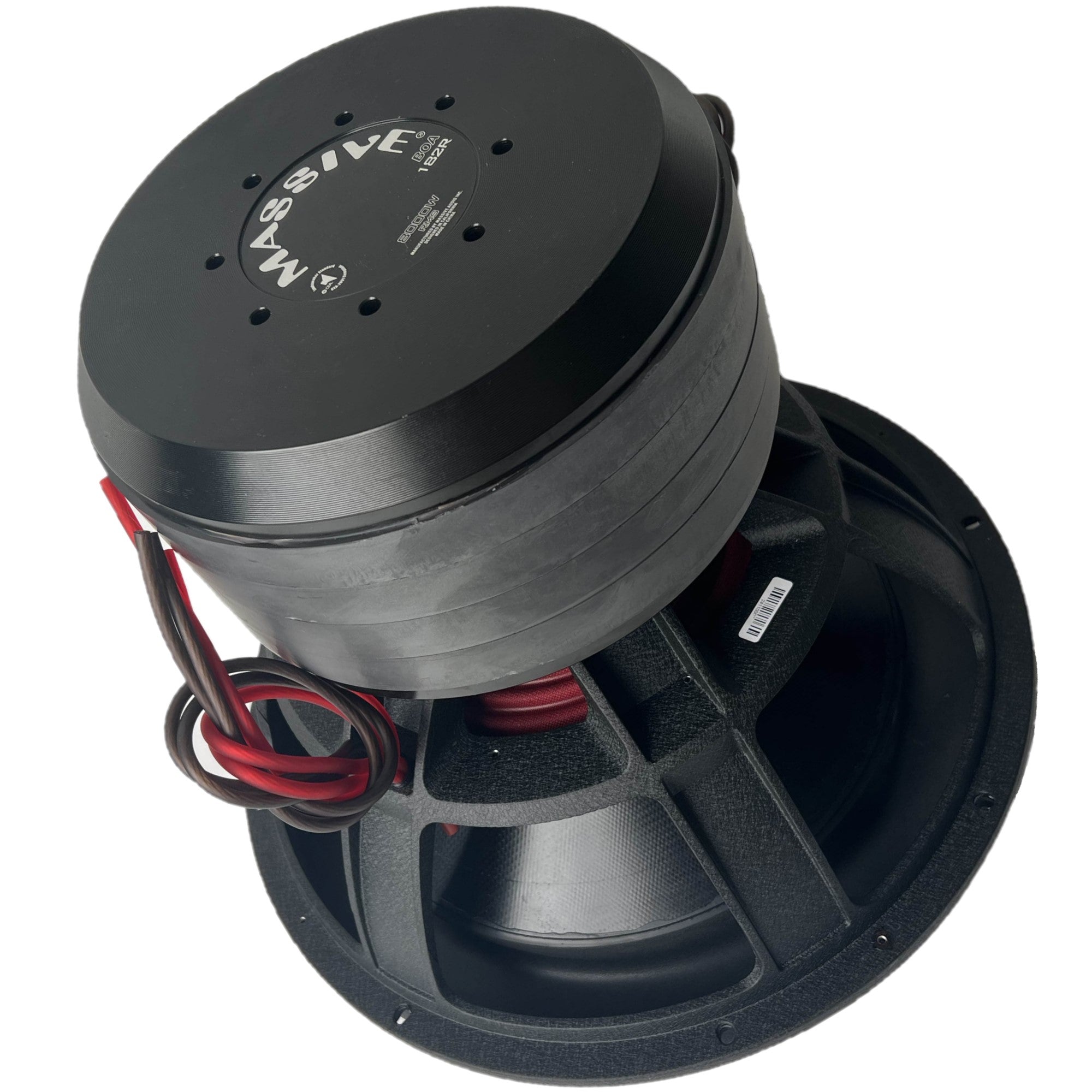 BOA182R 18-Inch 8,000 Watts RMS Dual 2 Ohm Mega Subwoofer - Heavy Duty Bass for Car Audio & Home Theater Systems (132 lbs, Special Handling Required) - Perfect for Bass Competitions, DJ Setups, and High-Performance Sound Systems