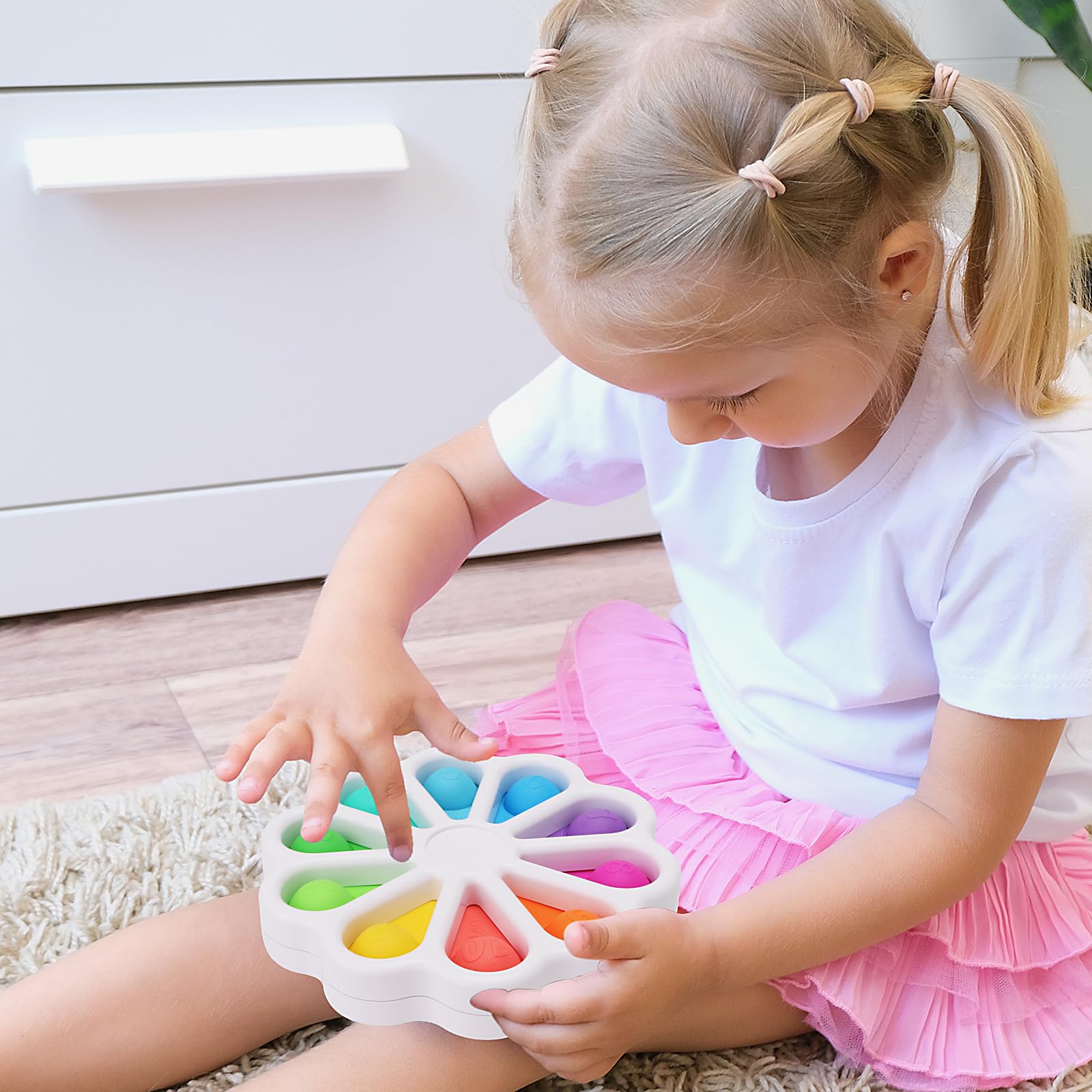 **Pop Fidget Sensory Toys for Toddlers 1-3 Years Old – Montessori Push & Pop Bubble Toys for Early Learning, Fine Motor Skills & Stress Relief – Perfect for Preschool, Travel & Sensory Play**