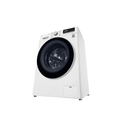 LG WV5 1275W 7.5kg Front Load Washing Machine with Steam Function - Energy Efficient, Quiet Operation for Apartments & Small Homes - Perfect for Laundry Rooms & Compact Spaces