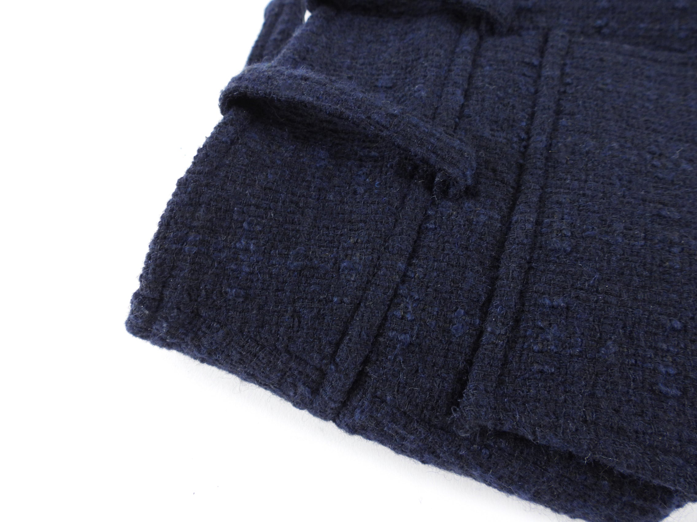 ALC Navy Tweed Wool Wrap Mini Skirt | Size S (6) | Women's Fashion Skirt for Work, Party & Fall Outfits | Office Wear & Night Out Essential