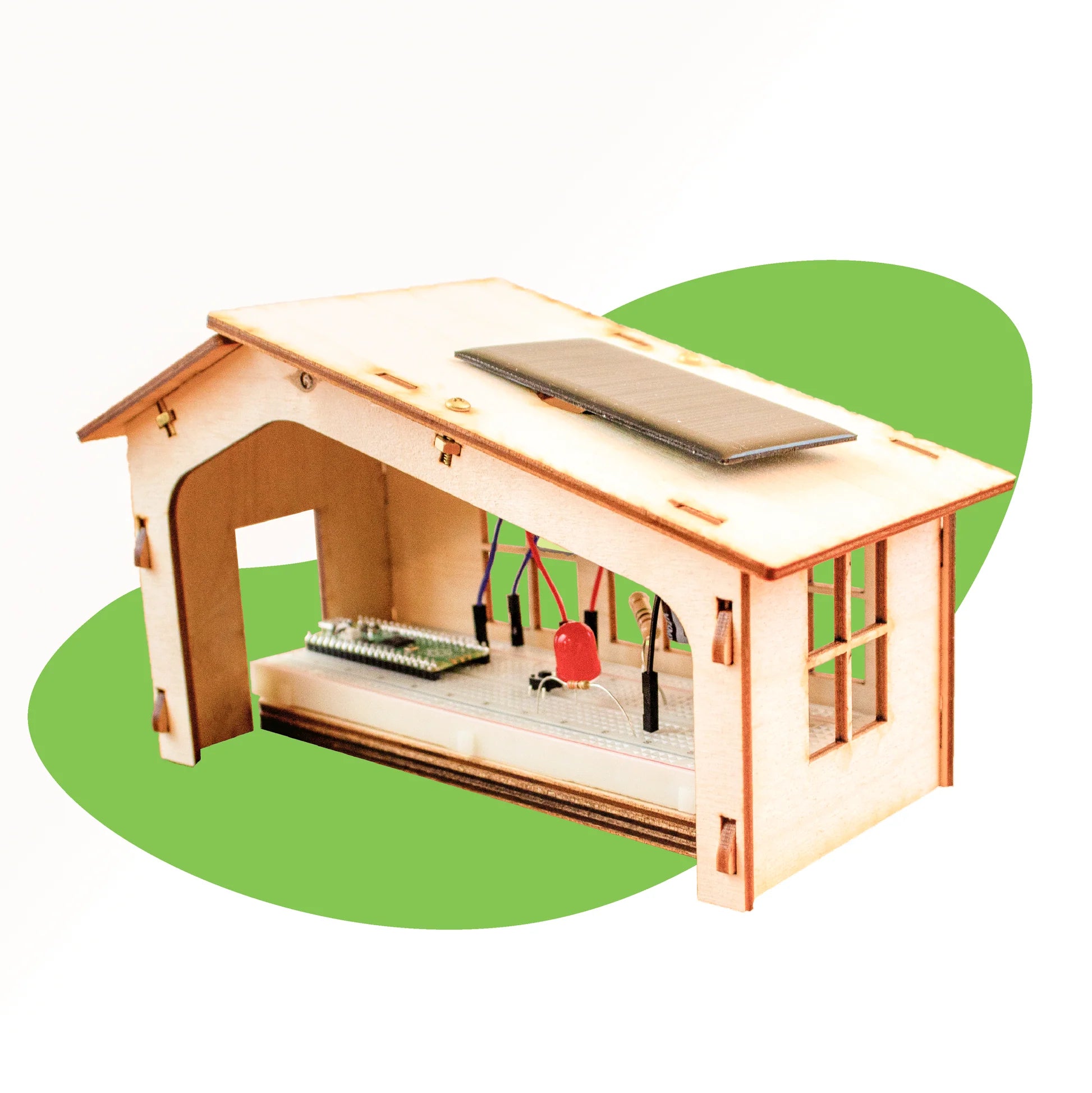 Piper Make Solar House Kit - DIY Solar Powered House Model for Kids & Teens - STEM Learning Toy for Science Projects & Renewable Energy Education - Perfect for Home, Classroom & Science Fairs