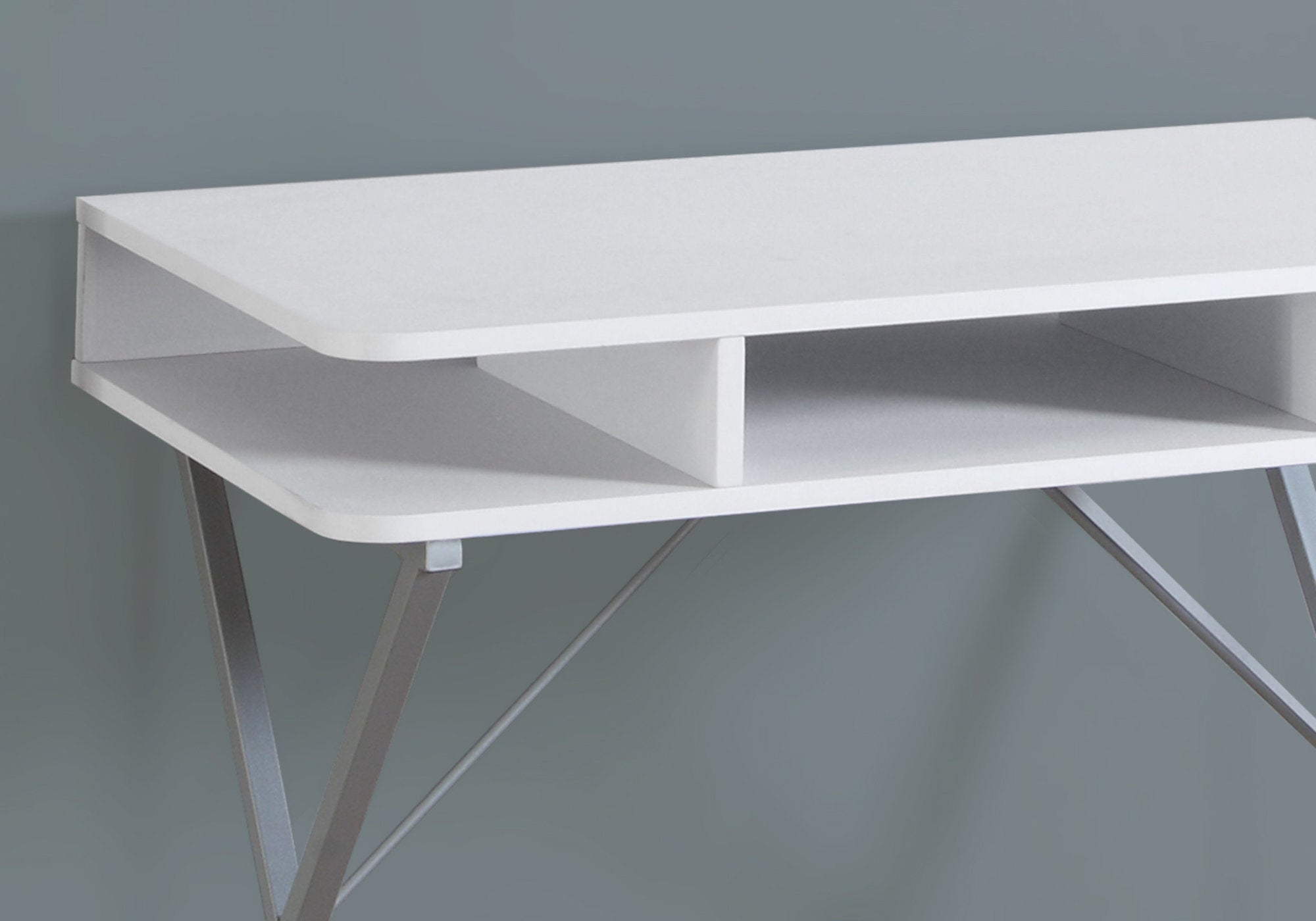31L White Top Silver Metal Office Storage Cabinet - Perfect for Organizing Files, Supplies & Documents in Home or Office Workspace
