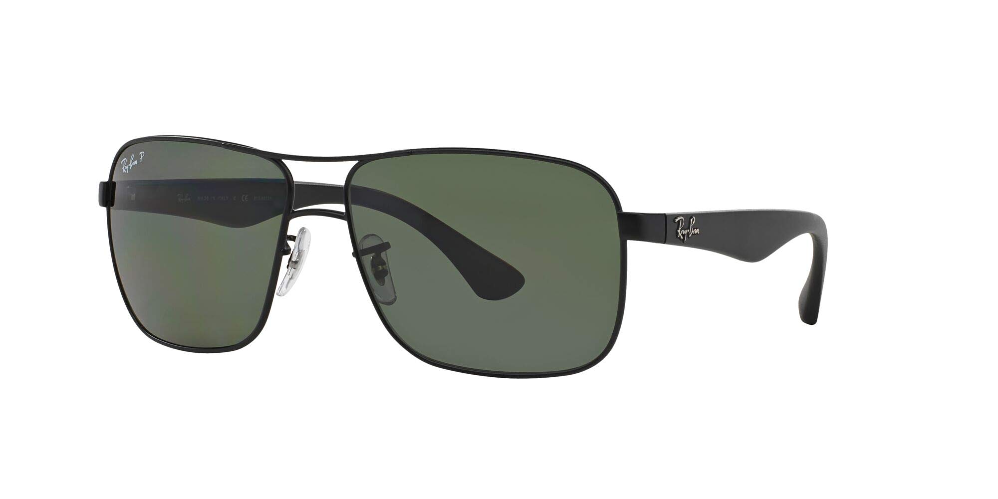 Ray-Ban RB3516 Metal Square Sunglasses for Men – Polarized UV Protection, Classic Aviator Style – Perfect for Driving, Outdoor Sports & Fashion Accessories