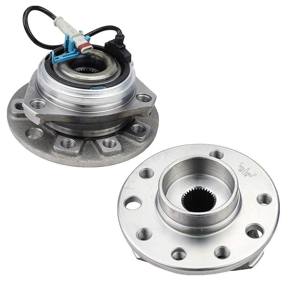 Pair of 2 Front Wheel Hub Bearing Assemblies for 2008-2009 Saturn Astra - Easy DIY Replacement for Smoother Ride & Better Handling
