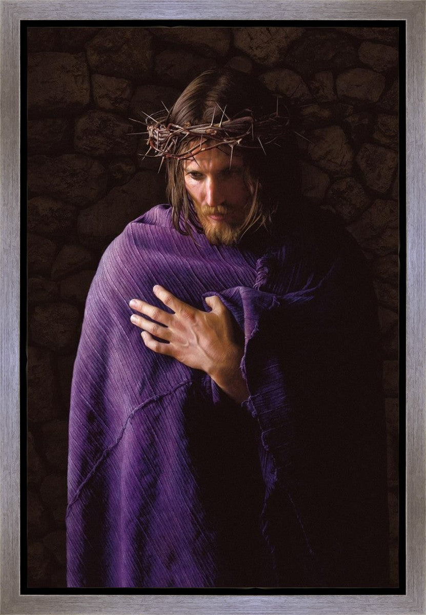 Behold the Man Gallery Wrap Canvas Art - Religious Christian Wall Decor for Home, Church & Office - Perfect for Living Room, Bedroom & Prayer Spaces