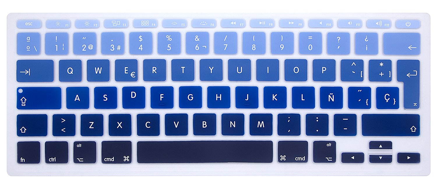 Spanish Language Silicone Keyboard Cover for MacBook Air 11.6