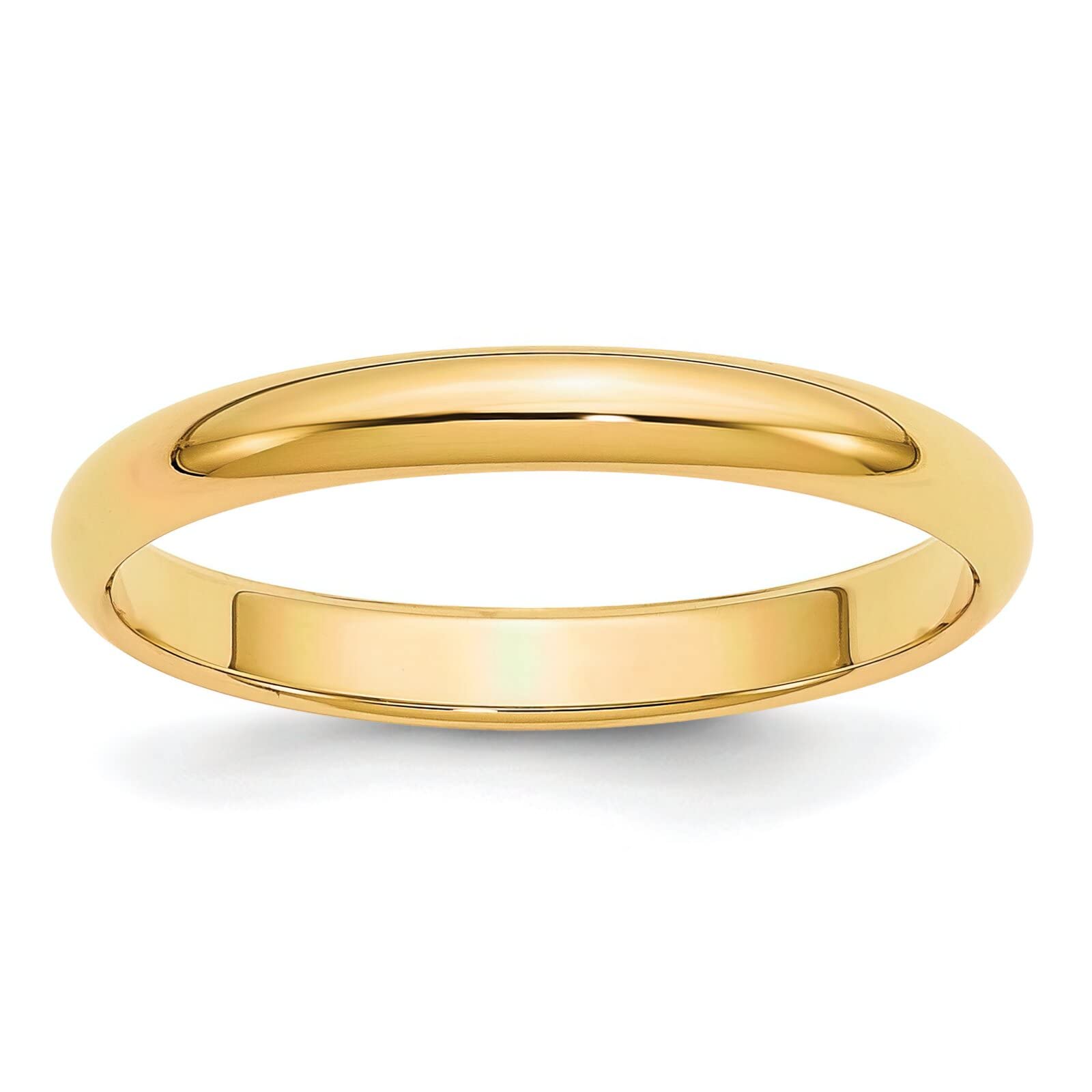 14K Solid Gold Round Wedding Band Ring for Women - Size 6 (US) | Classic Comfort Fit Engagement Ring, Anniversary Gift, Bridal Jewelry for Everyday Wear