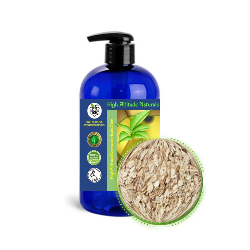 16 fl oz (480ml) Virgin Oat (Avena Sativa) Oil - Nourishing & Anti-Aging Facial Oil for Dry, Mature & Problem Skin | Hydrating Skincare Treatment for Face, Hair & Body | Perfect for Night Routine & Sensitive Skin Care