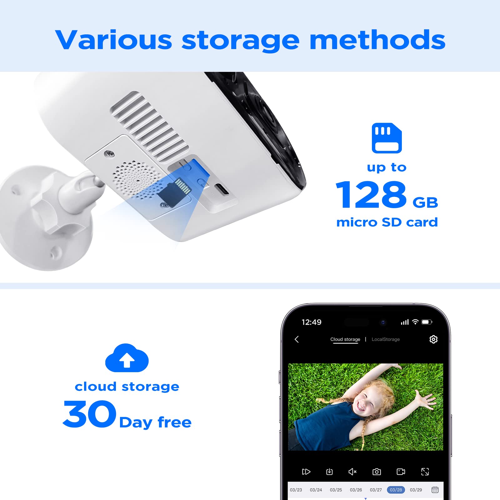 2.5K Solar Security Camera Outdoor Wireless - 4MP HD Solar Powered Home Security System with AI Motion Detection, Spotlight, 2-Way Audio, No Monthly Fee - Ideal for Backyard, Garage & Front Door Surveillance