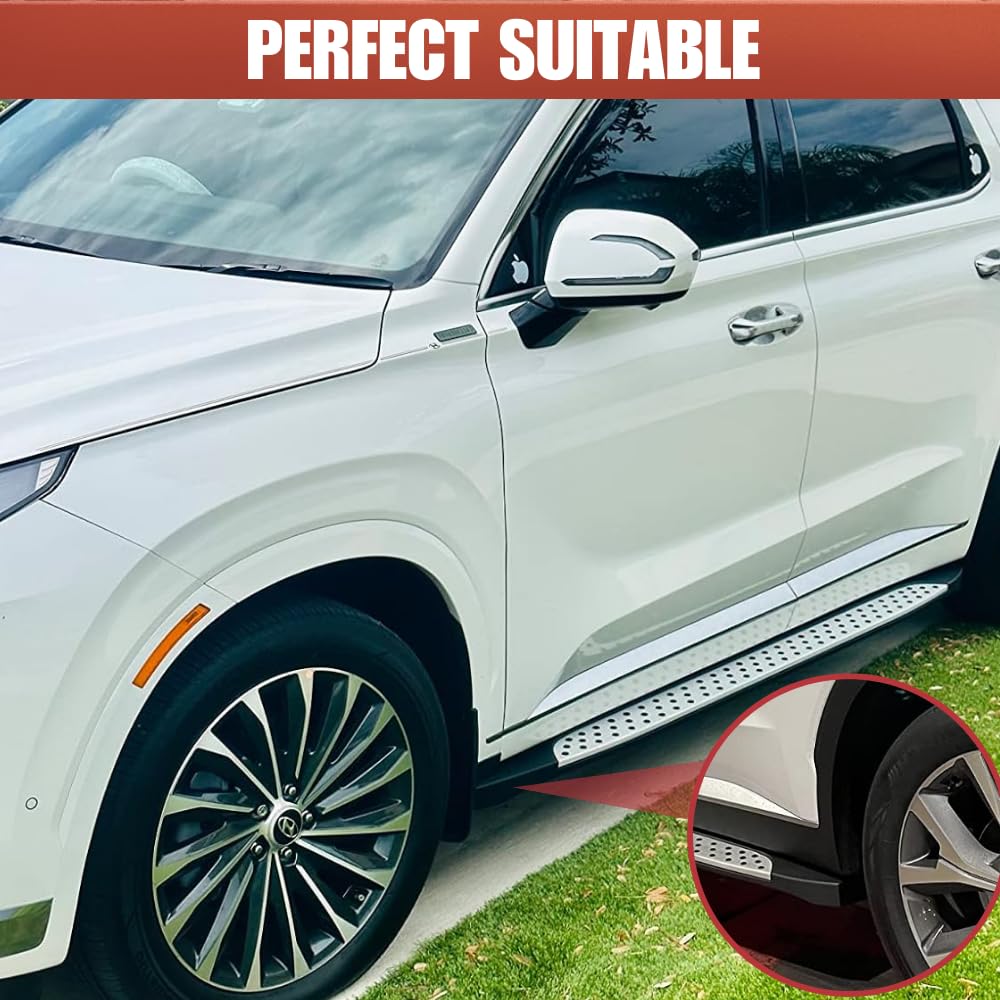 2024 Hyundai Palisade Side Steps Running Boards - Heavy Duty Nerf Bars for 2019-2025 Models | Off-Road Protection & Easy Entry Accessories