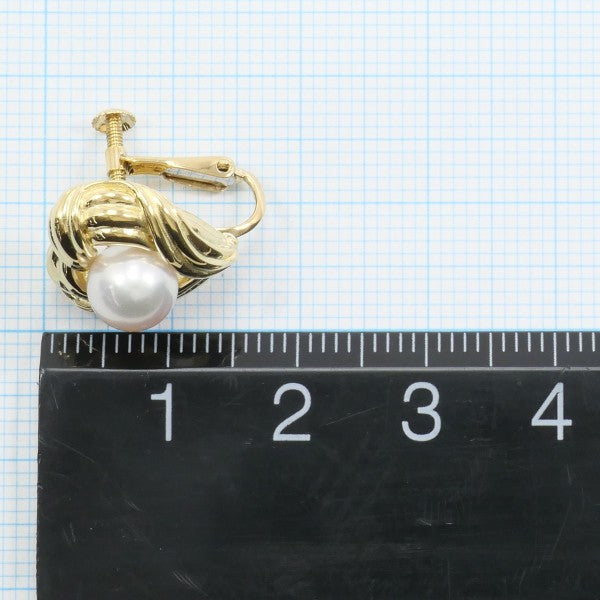 18K Yellow Gold Akoya Pearl and Diamond Stud Earrings for Women - Elegant Pearl Jewelry Gift for Wedding, Anniversary & Special Occasions
