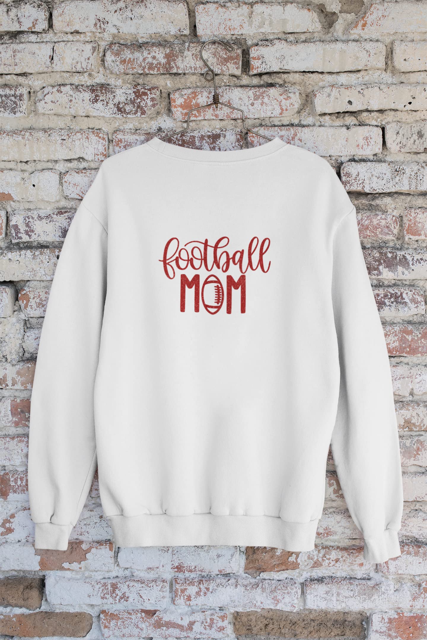 Football Mom Iron On Decal - Custom Vinyl Applique for T-Shirts & Fabric - Sports Team Patch Transfer for DIY Gifts & Apparel (Sugar Lemon Glitter) - Perfect for Game Day, Team Spirit & Mom Support