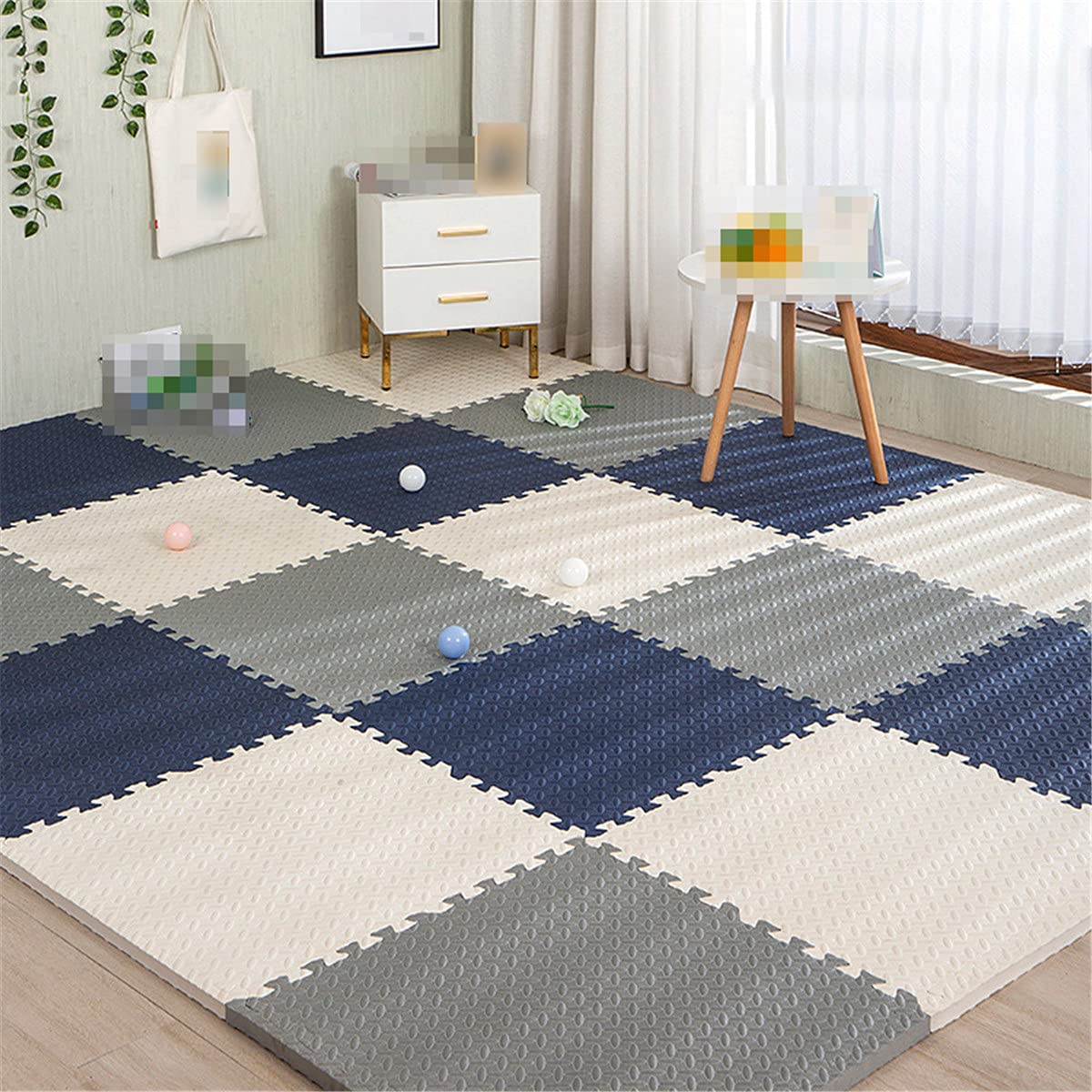 Non-Toxic EVA Foam Baby Play Mat - Soft Plain Color Puzzle Floor Tiles for Kids Room, Nursery & Playroom - Safe Crawling & Learning Area for Toddlers - Waterproof & Easy to Clean - Perfect for Playtime, Nap Time & Early Childhood Development