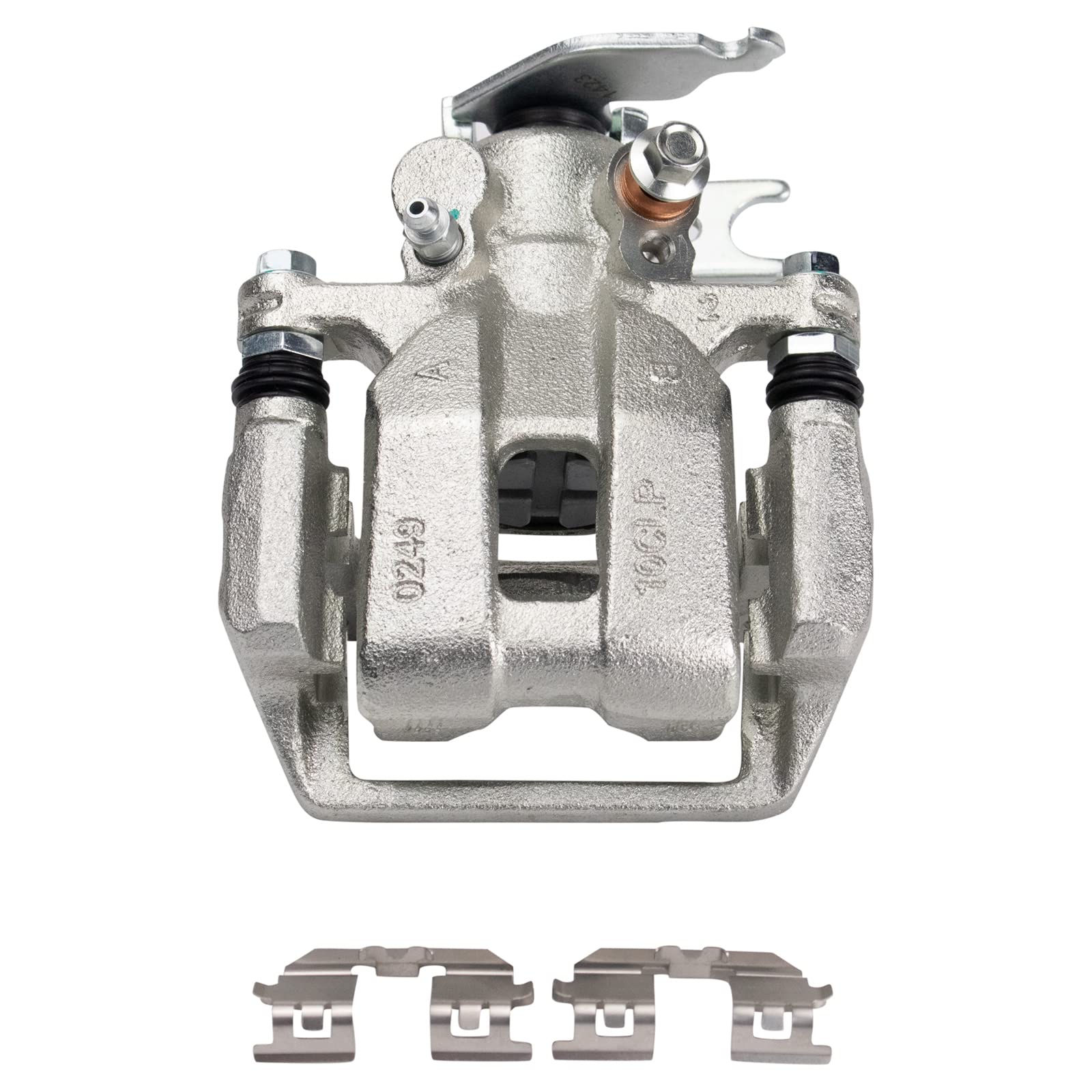 TRQ Rear Brake Calipers with Ceramic Pads & Rotors Kit - Compatible with 2013-2017 Honda Accord - Smooth Braking Performance for City Driving & Highway Commutes