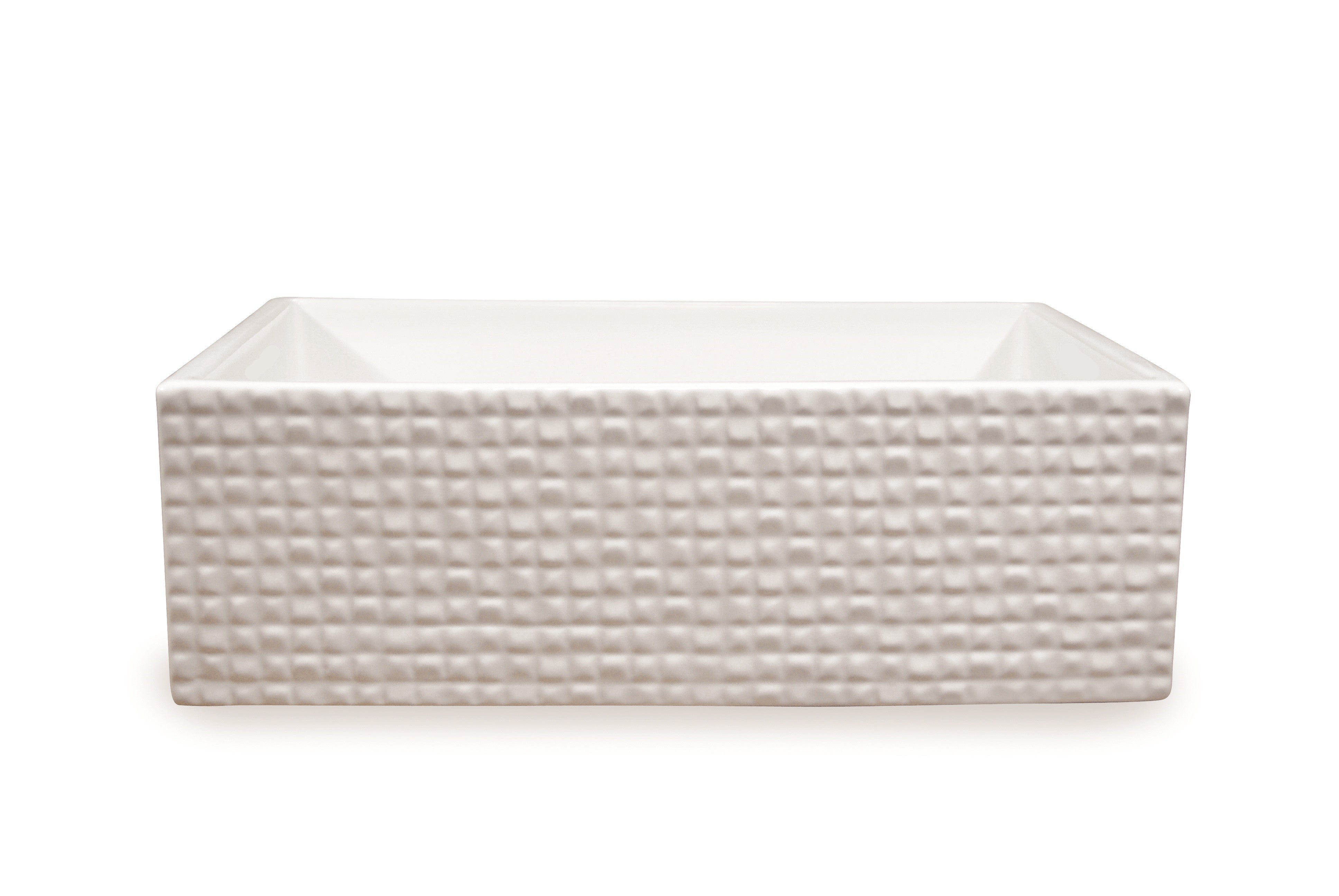 30'' Fireclay Farmhouse Sink - Durable White Kitchen Sink for Modern Farmhouse & Rustic Decor | Perfect for Food Prep, Washing Dishes & Home Renovation