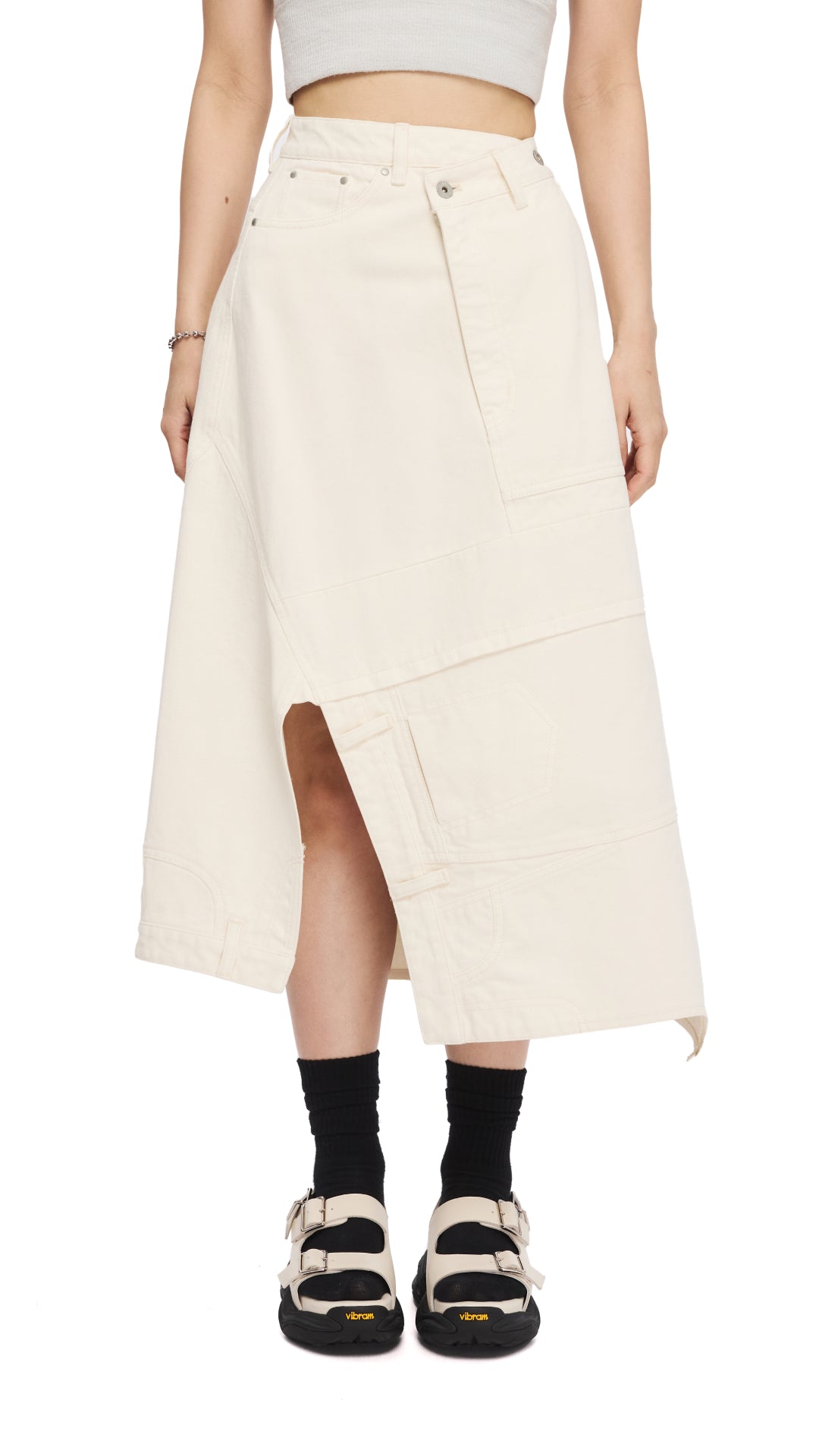 Vintage Reconstructed Denim Skirt for Women | Distressed Upcycled Jeans Skirt | Perfect for Boho Outfits, Music Festivals & Casual Street Style