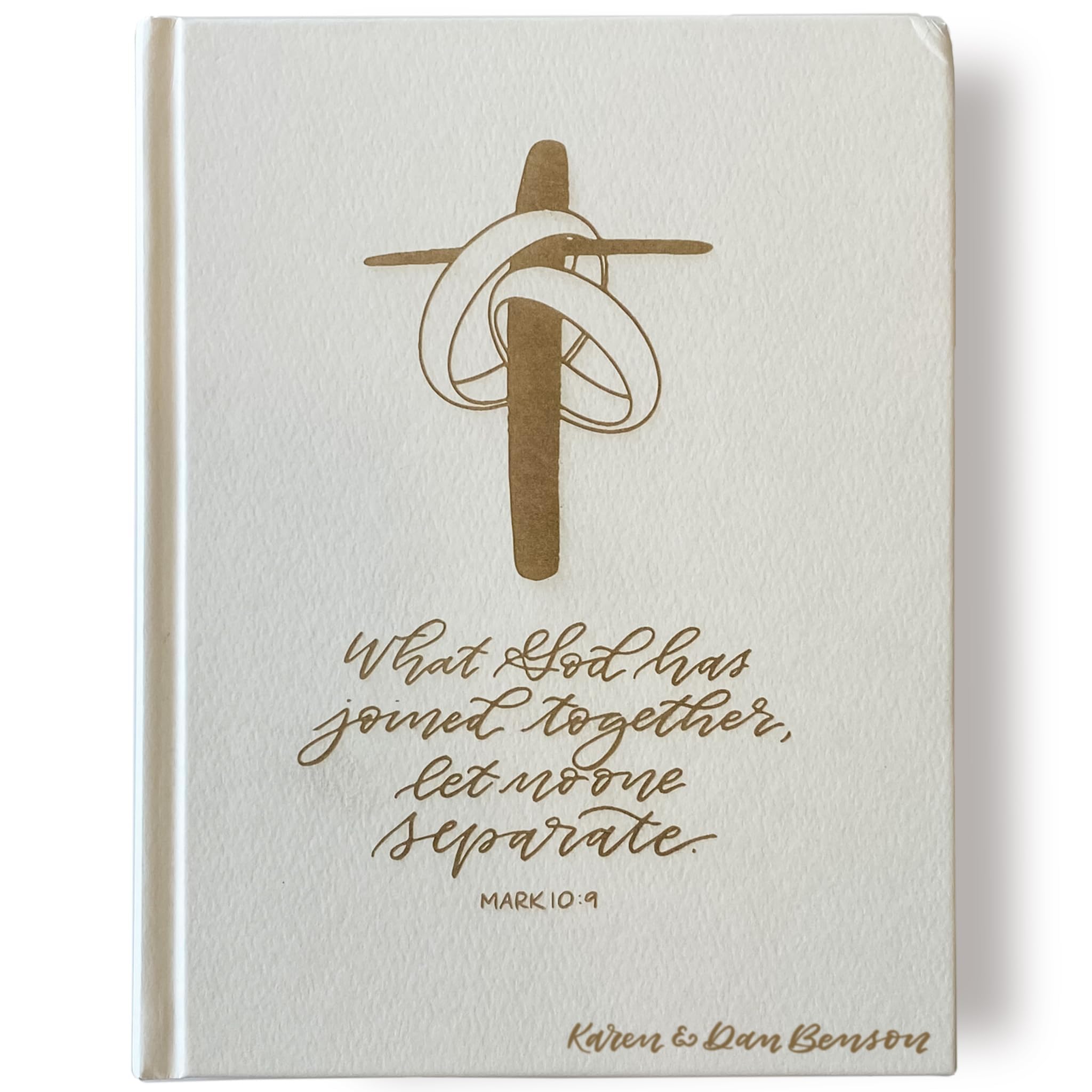 Hand Illustrated & Laser Engraved ESV Journaling Bible - White Wedding Guestbook Bible with Personalized Name Engraving Option | Perfect Christian Wedding Gift for Brides, Couples & Bible Study | Ideal for Ceremonies, Anniversaries & Spiritual Journaling