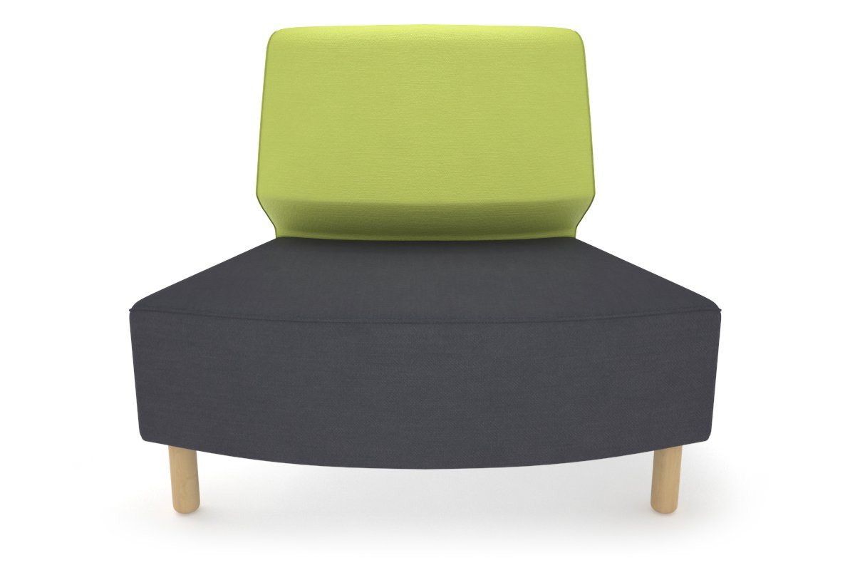 Mondo Round Small Back Lounge Chair - Modern Accent Seating for Living Room, Bedroom, or Office - Perfect for Relaxing and Reading