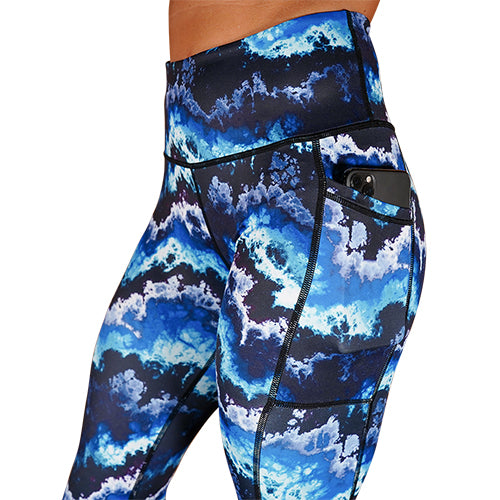 Storm Leggings for Women - High Waist Yoga Pants, Workout Running Tights - Moisture Wicking & Stretchy Activewear for Gym, Hiking, and Everyday Wear