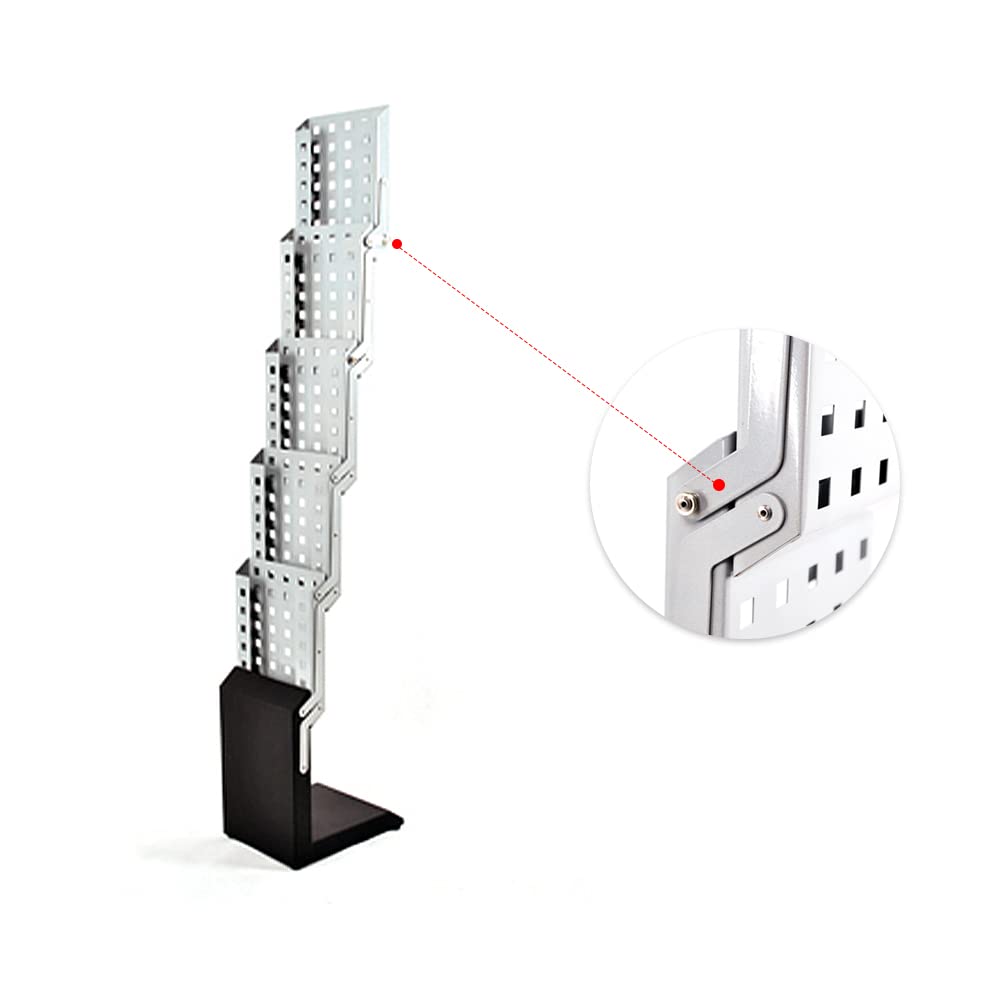 Heavy Duty Metal Magazine Display Stand - 5 Pocket Brochure Holder for Trade Shows, Retail Stores & Offices - Durable Catalog Rack for Books, Flyers & Literature
