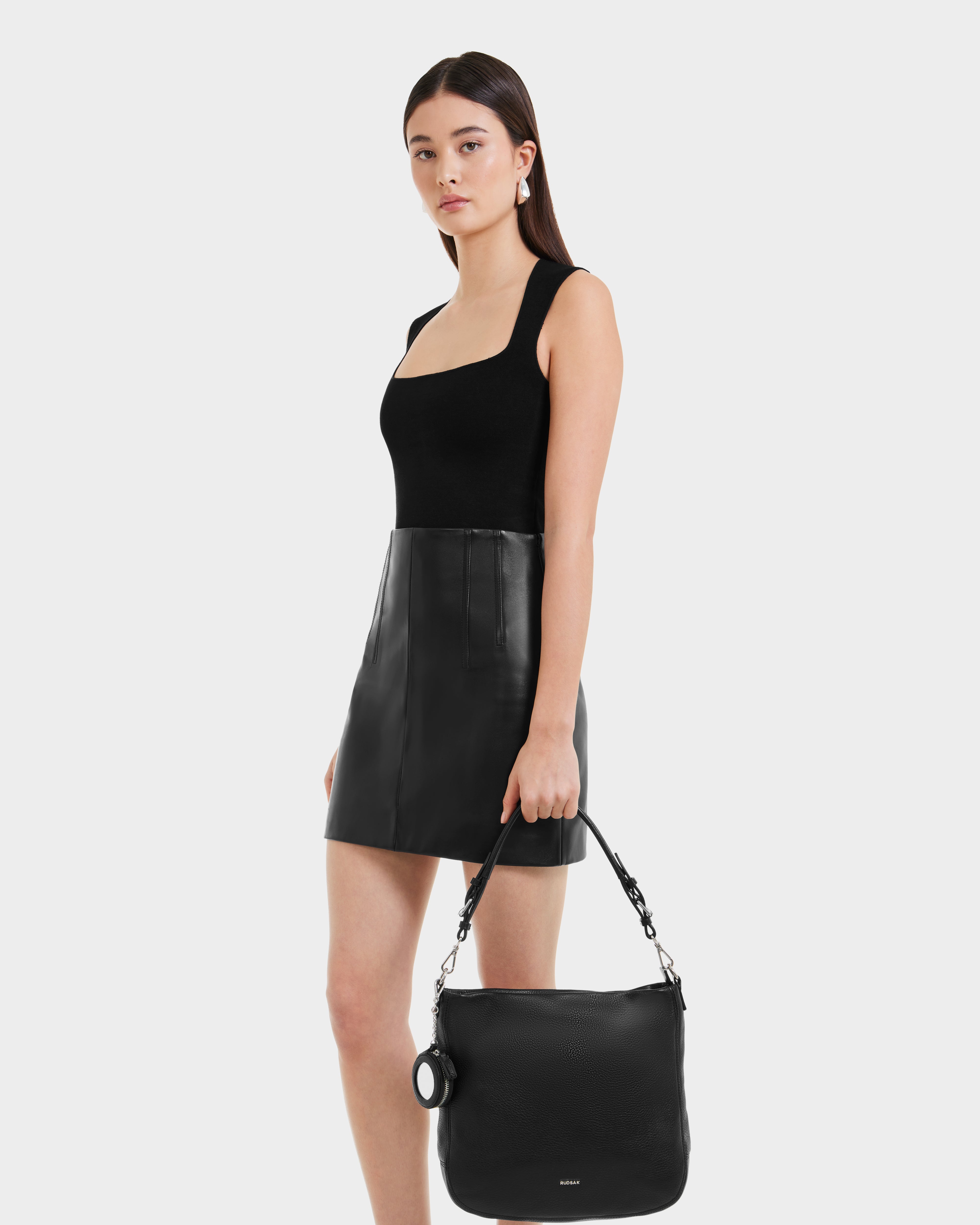 LUCYLE 8325012 Black Women's Fashion Handbag - Perfect for Work, Travel, and Everyday Use