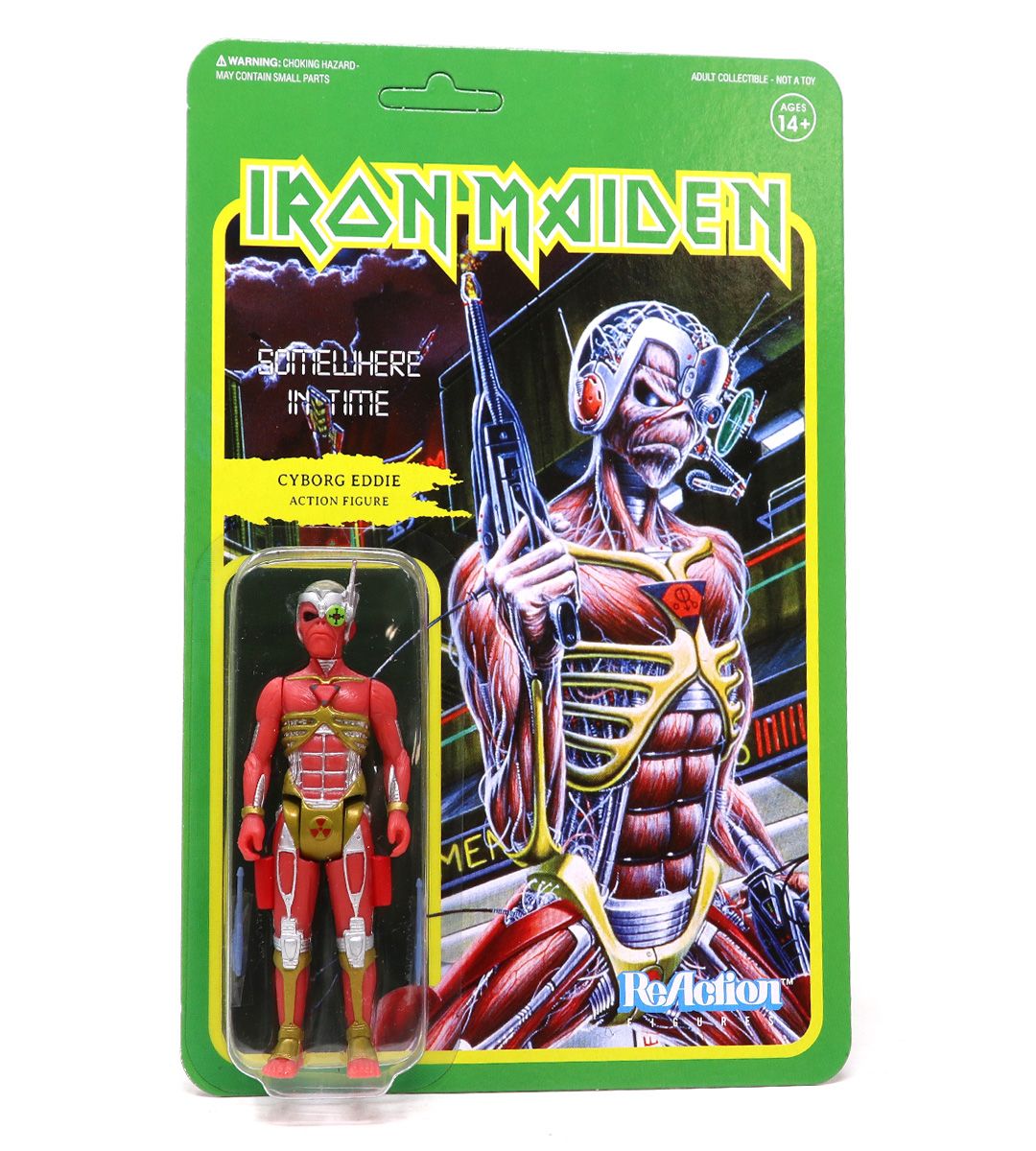 Cyborg Eddie Iron Maiden Wave 2 ReAction Figure - Collectible Action Figure for Music Fans & Horror Collectors | Perfect for Display, Gifts, and Band Merchandise Collections