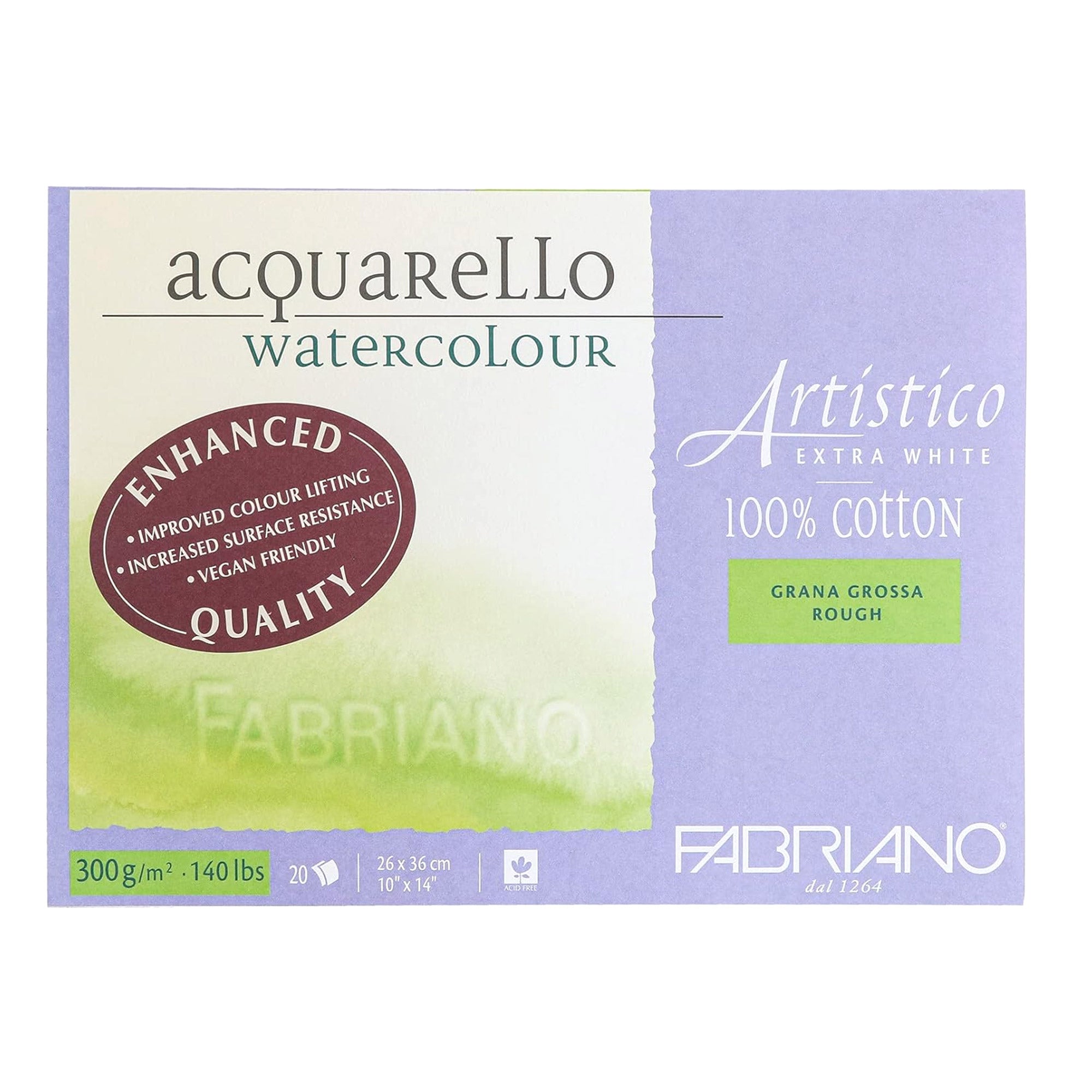 Premium Aquarello Watercolor Paper - Extra White, Acid-Free, 140lb/300gsm - Ideal for Artists, Sketching & Professional Painting Projects