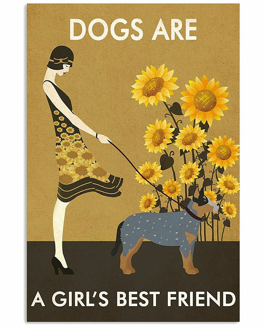1000 Piece Wooden Jigsaw Puzzle - Vintage Sunflower & Australian Cattle Dog Art - Educational Puzzle Game for Adults & Kids - Perfect for Family Bonding, Brain Training & Gift Giving