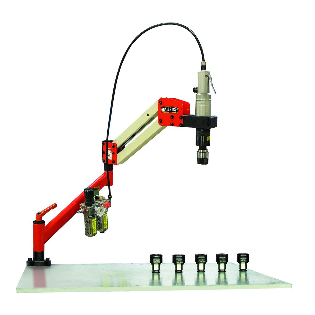 Baileigh Industrial BA9 1000326 ATM-27 1000 Pneumatic Tapping Arm - Heavy Duty Metal Tapping Machine for Industrial Manufacturing & Metal Fabrication